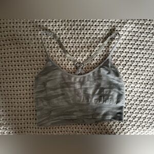 Pro Fit light Gray Camouflage Sports Bra